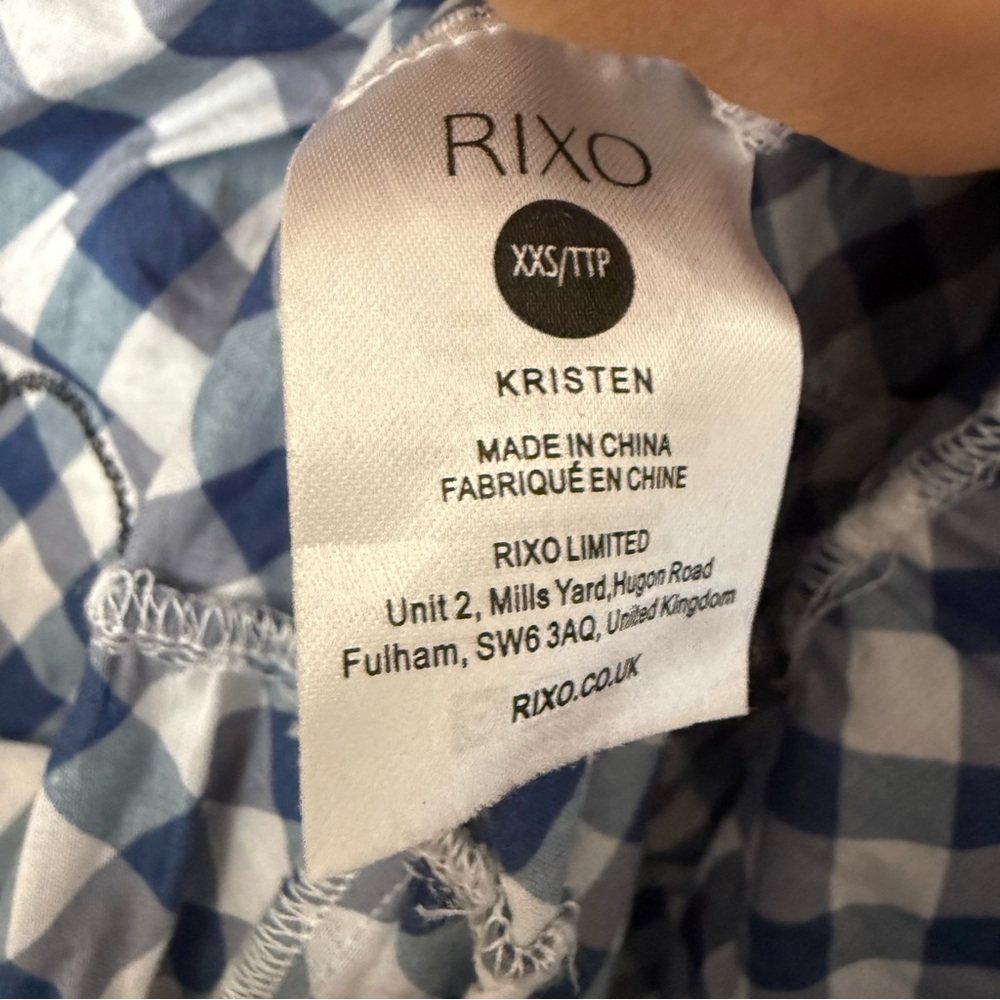 RIXO Kristen Gingham Midaxi Tiered Dress - Picture 11 of 11